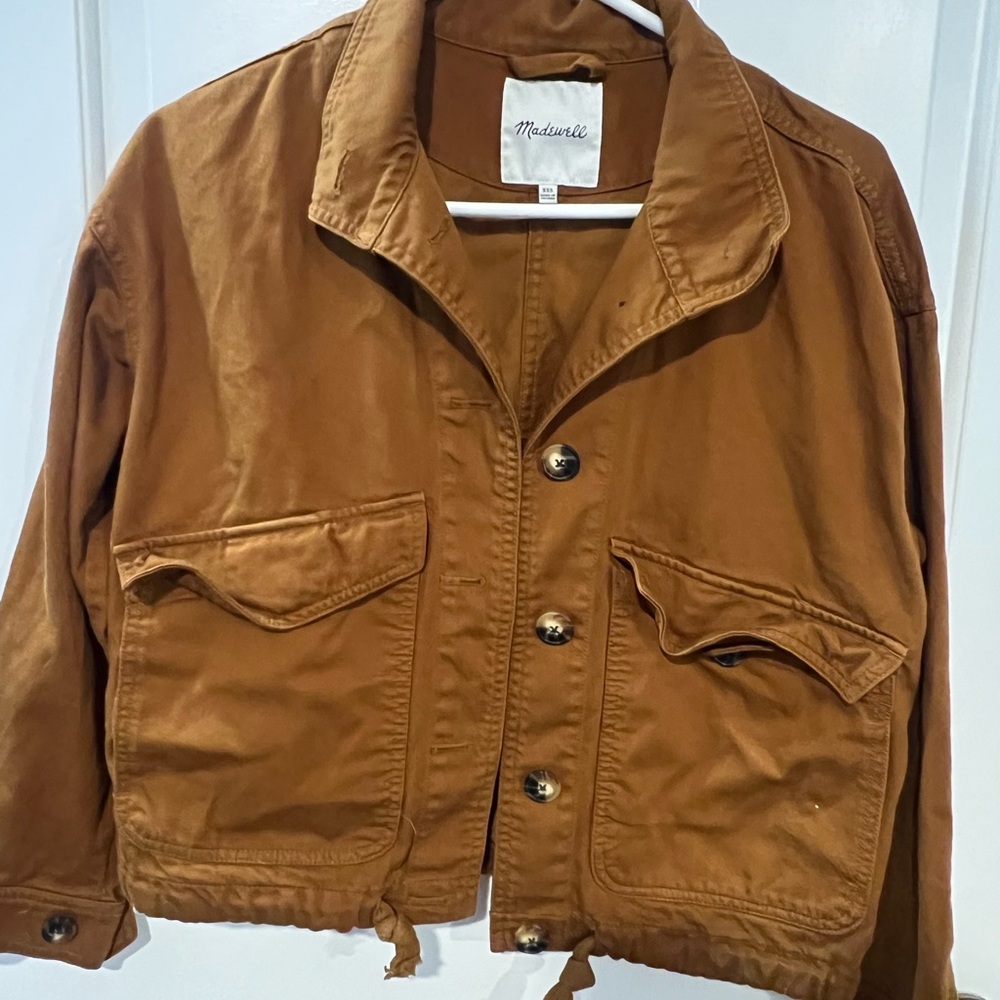 Madewell Tan Button-Up Jacket